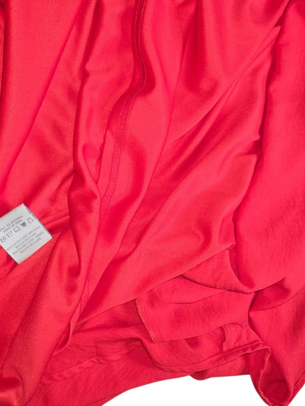Charlie Paige Coral-Red Ruffle Halter Midi Dress